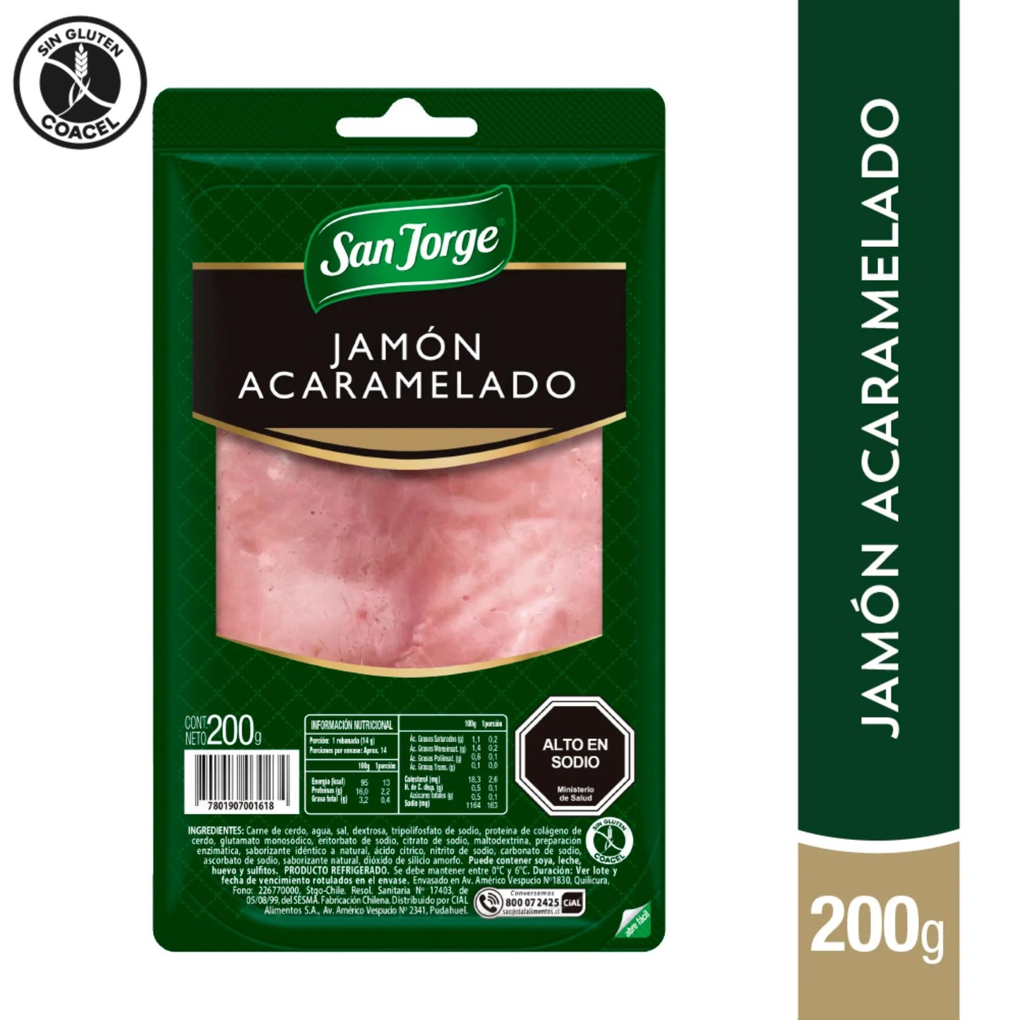 Jamón acaramelado san jorge 200gr