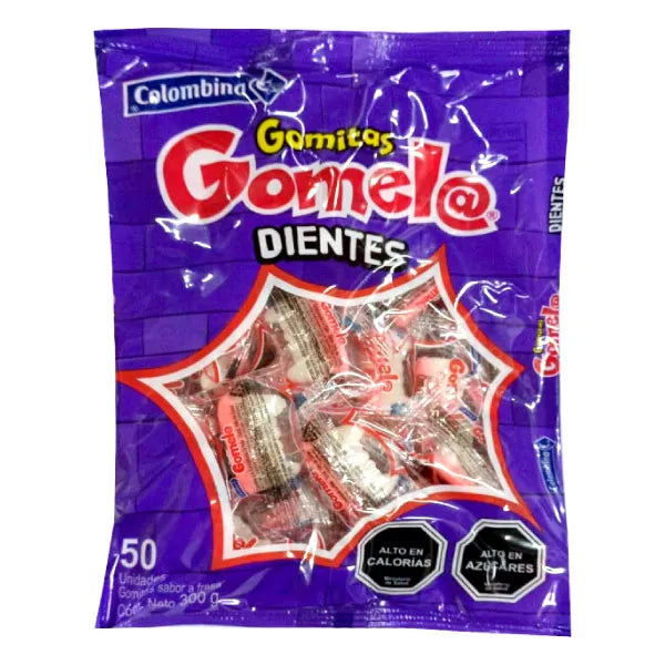 Gomitas dientes gomela 50 unidades