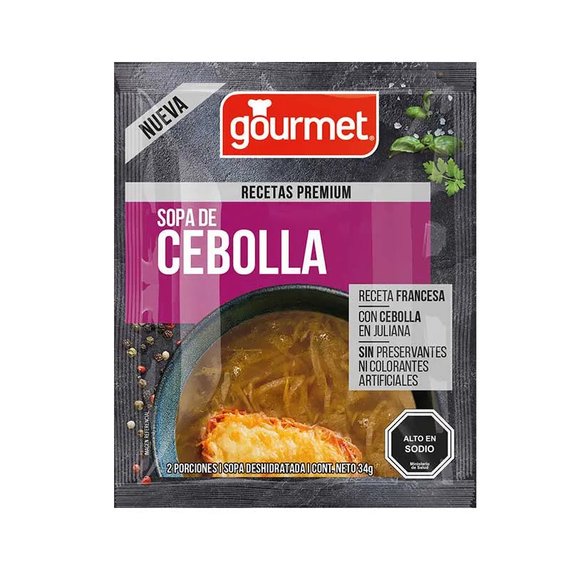 Sopa de cebolla Gourmet, 2 porciones