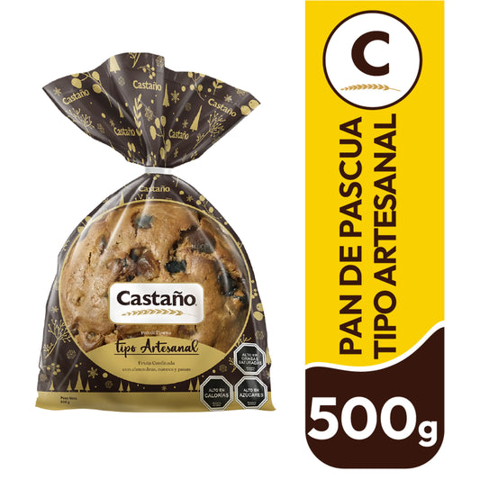 Pan de pascua artesanal, Castaño 500gr