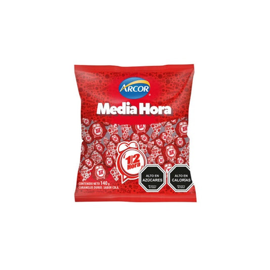 Media hora, caramelos sabor cola 140gr