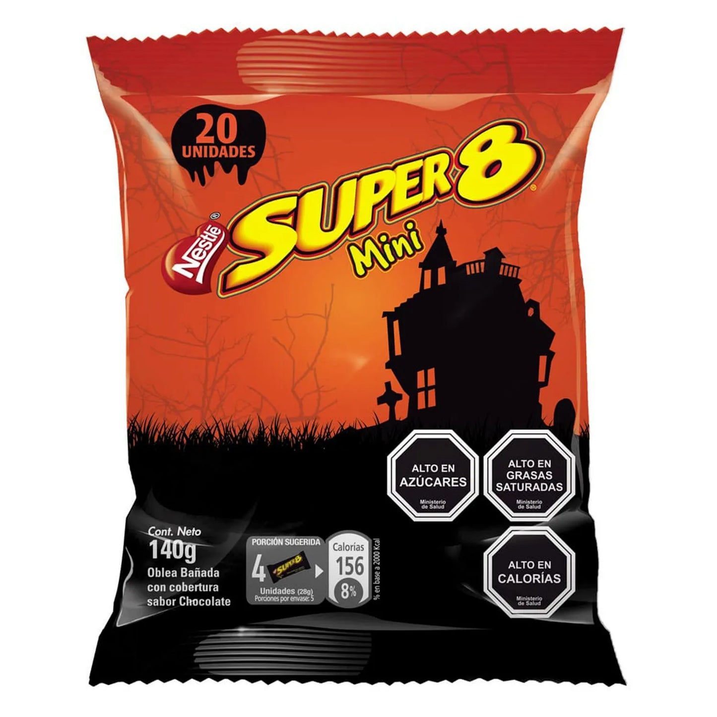 Mini super 8, pack de 20 unidades Halloween