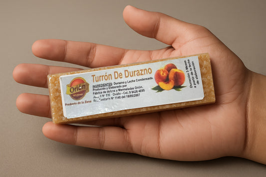 Turrón de durazno artesanal