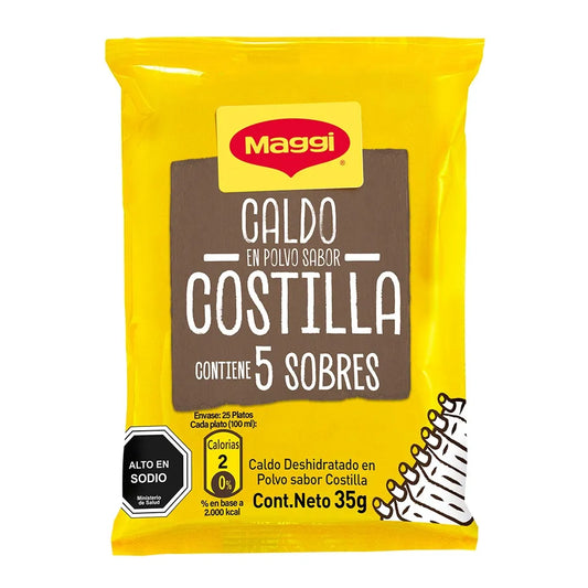 Caldo de costilla, 5 sobres 35g