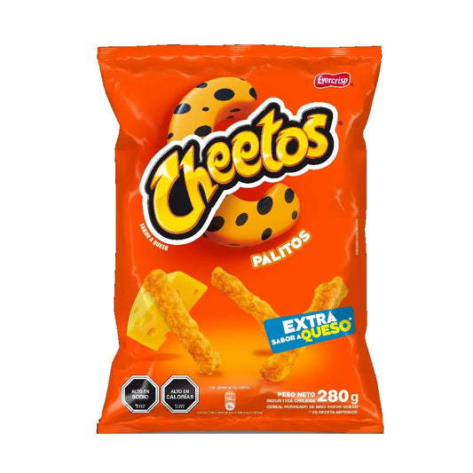 Cheetos palitos extra queso 280g