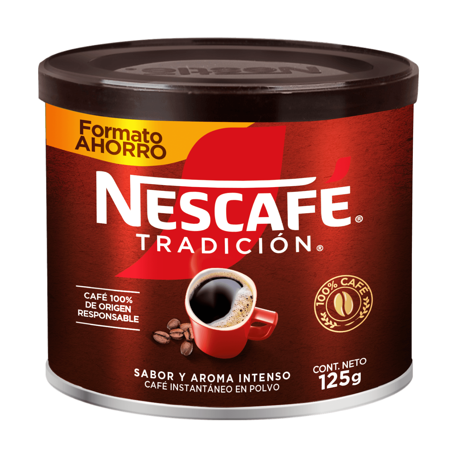 Nescafé Tradicional café instantáneo chileno.