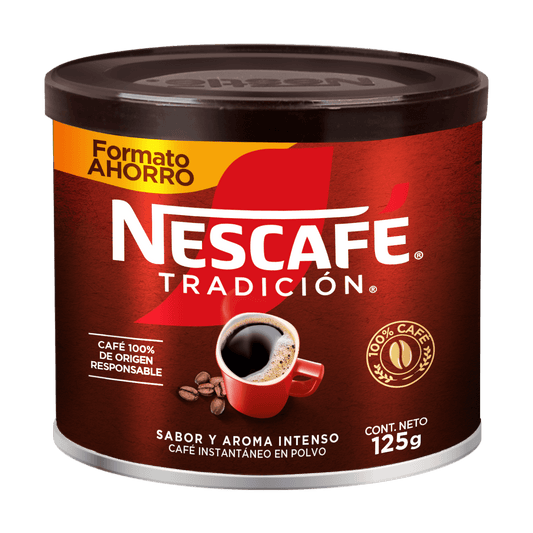 Nescafé Tradicional café instantáneo chileno.