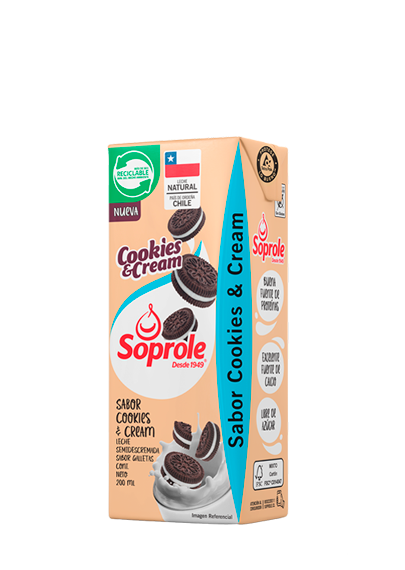 Leche cookies & cream soprole 200ml