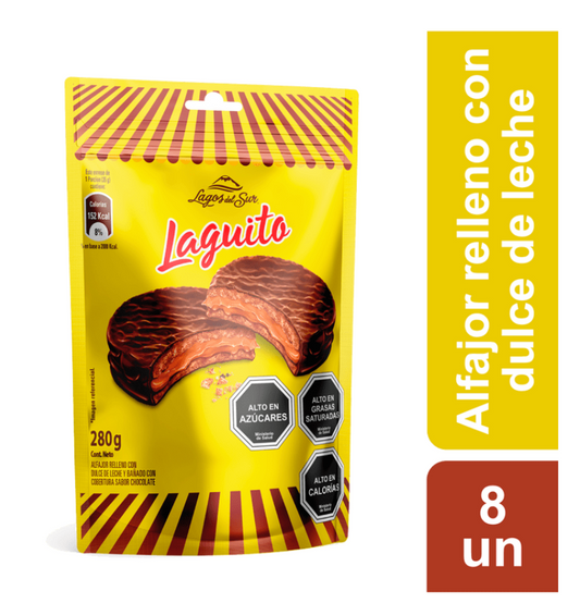 Alfajor laguito, 8 unidades