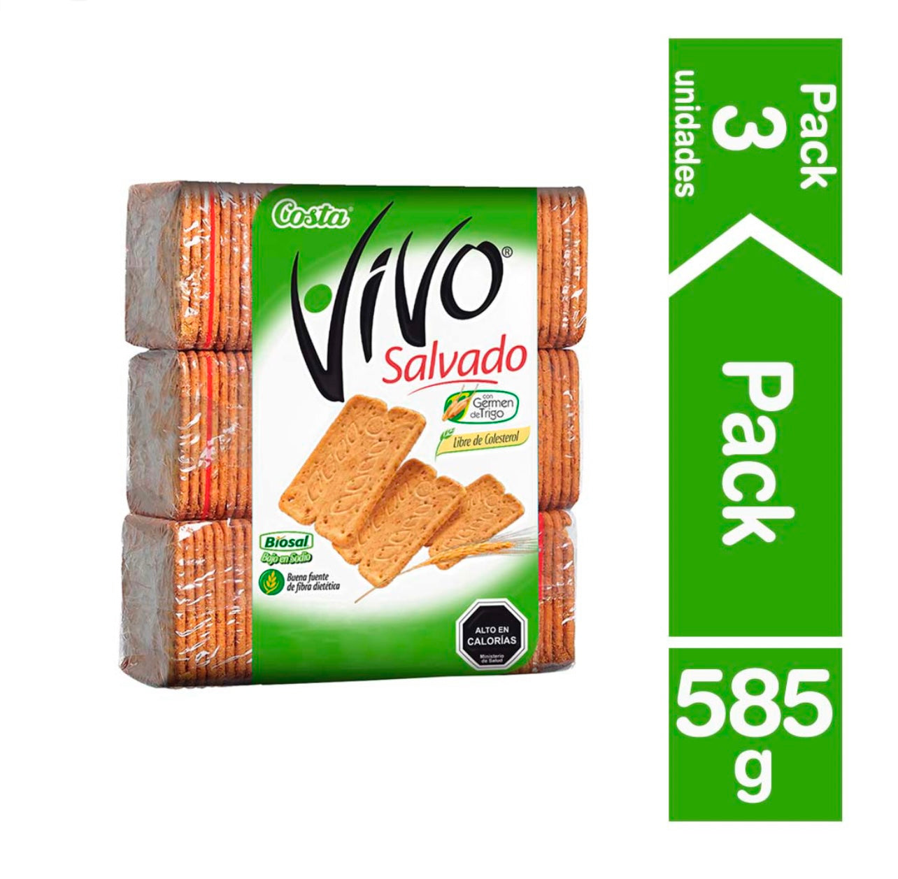 Galleta de salvado vivo 585gr