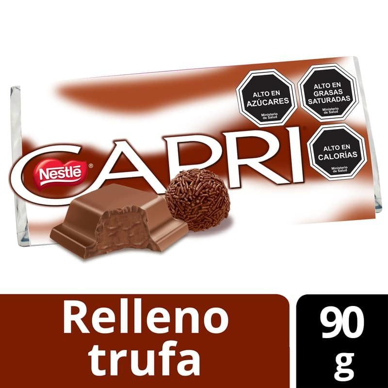 Chocolate Capri – relleno trufa