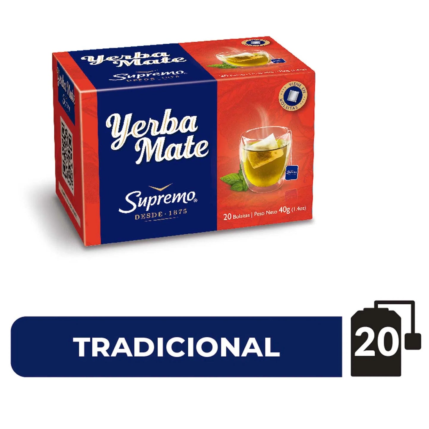 Yerba mate supremo, 20 bolsitas