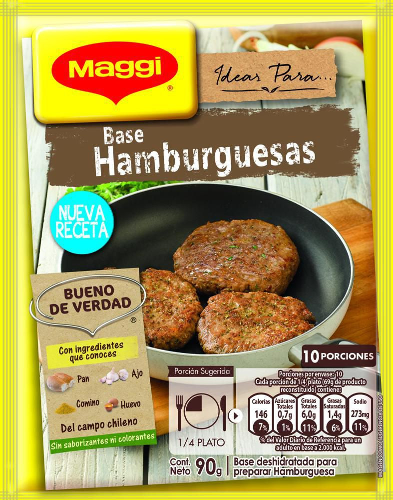 Base hamburguesa Maggi
